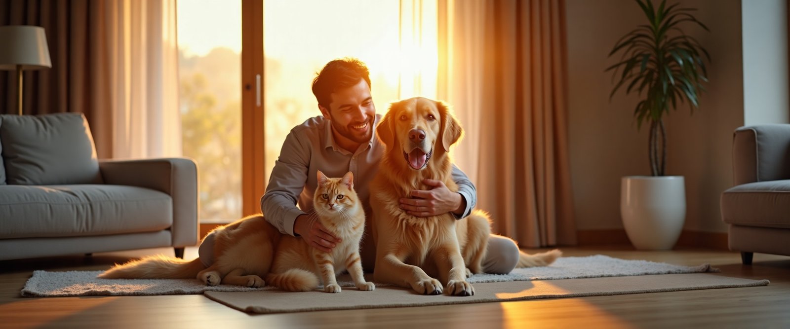 Family with pets at home — plan a safe pet shipping journey with Royal Pet Shipping