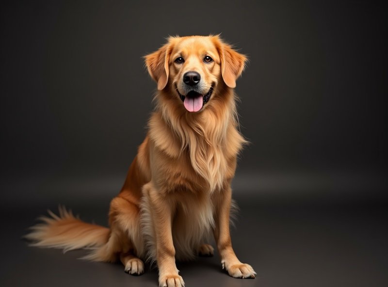 Golden Retriever prepared for professional dog shipping and transportation
